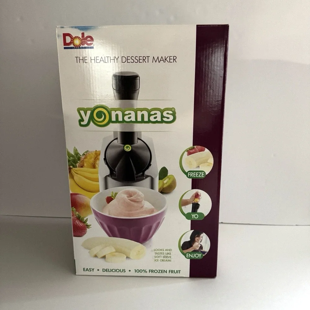 Yonanas Classic Vegan Non-Dairy Frozen Fruit Soft Serve‎ Dessert Maker Purple